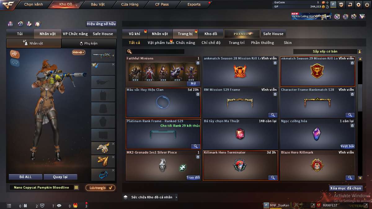 shop acc cf uy tin gia re